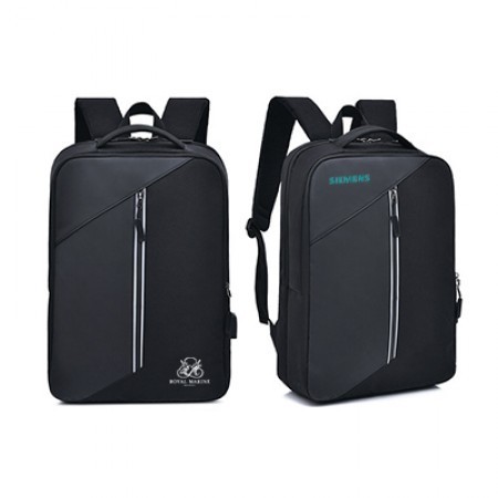 15.6" Casual PU Laptop Backpack With USB Port 01